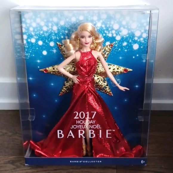 Barbie Toys 27 Barbie Star Red Shimmery Holiday Gown Doll